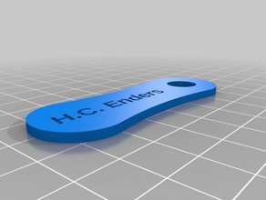 meu carrinho personalizado chip crachá seu chaveiro atualizado produtos para casa 3d print model - Mito3D
