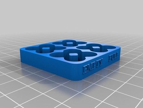 customized empty full aaa battery tray organization holder indicator 3d print model - Mito3D