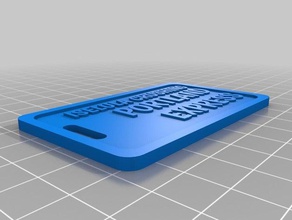 portland express bag tag household customized 3d print model - Mito3D