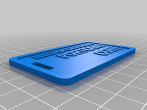 portland cone etiqueta de bagagem do agregado familiar personalizado 3d print model - Mito3D