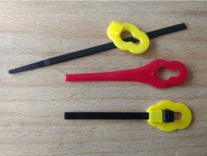 Giyotin bıçak kullanarak zip kravat açık ve bahçe bosch guede kabelbinder blade rasentrimmer düzeltici 3d print model - Mito3D