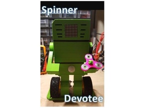 chipe - e spinner dévot remixé la robotique arduino les bots chiperemix main robotoics 3d print model - Mito3D