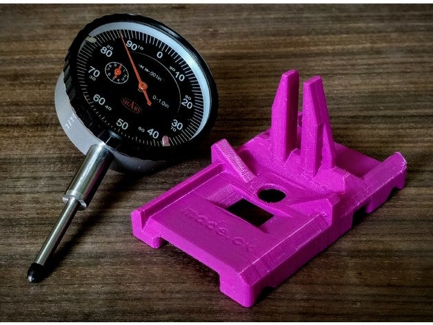 sled mount precision dial indicator 3d printing 3-point 3 points level point affordable bed leveling levelling calibrate calibration test carriage cartesian cheap contact sensor gauge economy fine tuning flashforge creator flat flattener flattening gage gravity holder inch low cost force magenta replicator 2 upgrade part measure measurement device tool measuring nist traceable pink plunger printer rails real slide slider sliding tolerance tolerances tolerence upgrades vertical stand x-carriage xyz x axis y-carriage z 3D print model - Mito3D