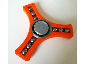 fidget spinner 9x 8mm steel balls toys & games 608 bearing 3d print model - Mito3D