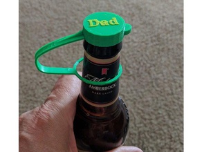 botella de refresco cerveza tapa reutilizable La impresión en 3d la el tapón cap legado reutilizables bicarbonato soda 3d print model - Mito3D