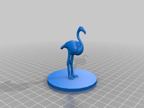 flamingo wild gamepiece 3d-drucken 3d print model - Mito3D
