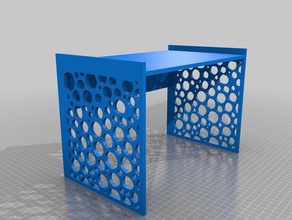 mini desk stand bubble-Muster - lasercut Organisation Schreibtisch Schreibtisch-organizer Veranstalter 3d print model - Mito3D