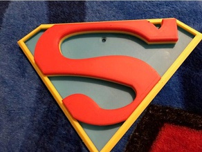superman símbolos sinais e logotipos 3d print model - Mito3D