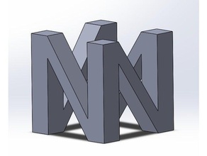 nintendo 64 logotipo juguetes y accesorios de juego 3d print model - Mito3D