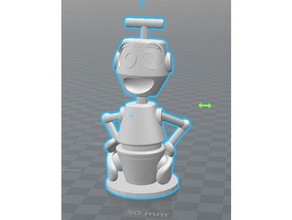Büste nono kleiner Roboter Modell-Roboter anime ulysses31 3d print model - Mito3D