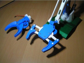 modifizierter v-gripper Robotik gripper 3d print model - Mito3D