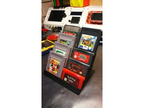 gameboy cartuccia showstand 8x 12x video giochi anticipo colore gioco nintendo pokemon 3d print model - Mito3D