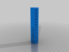my customized temperature calibration tower 3d printing tests 3d print model - Mito3D