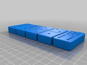 double nine dominoe set toys & games 3d print model - Mito3D
