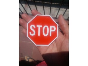 stop sign art design 3d print model - Mito3D