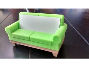 sofa business card holder office couch furniture model 3d print model - Mito3D