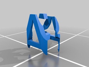 il mio personalizzato di intersezione tra le lettere art su misura 3d print model - Mito3D