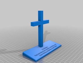 my customized cross base - parametric 3d print model - Mito3D