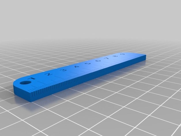 regla mm-cm de la oficina el gobernante cm mm 3D print model - Mito3D