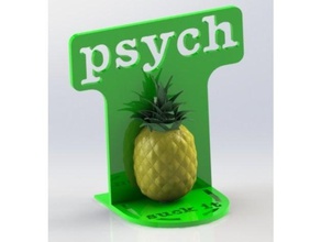 bookend psych tv show office pineapple shawn tvshow 3d print model - Mito3D