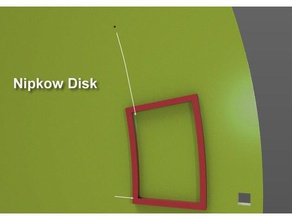 nipkow-Scheibe mechanische Spielzeuge Fernsehen nbtv nipkow 3d print model - Mito3D