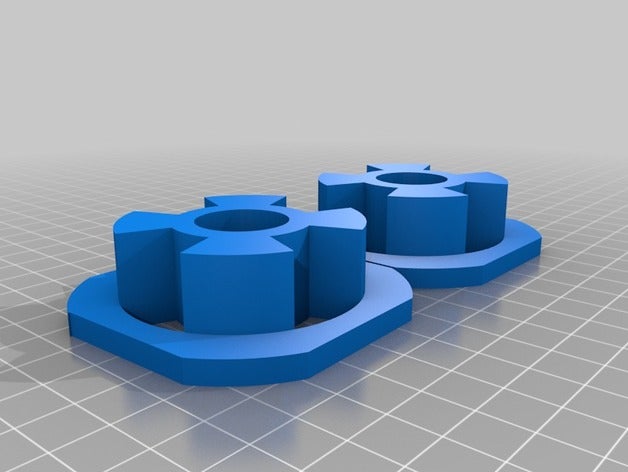 double spool adapter 523mm 10mm passen in die Bodenplatte sharebot kiwi arduino-materia 3d Drucker Zubehör 3D print model - Mito3D