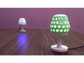 mini led table lamp decor 3d light beautiful christmas decoration diy home tree 3d print model - Mito3D