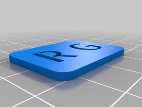 r g a mi galería de símbolos personalizada - paramétricas signos y logotipos personalizado 3d print model - Mito3D