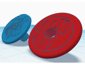 harry potter fidget spinner center caps mechanical toys hand hogwarts 3d print model - Mito3D