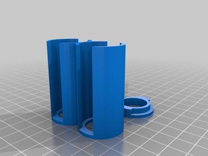 2 coin tubes 5 euro cent 50 organization customized 3d print model - Mito3D