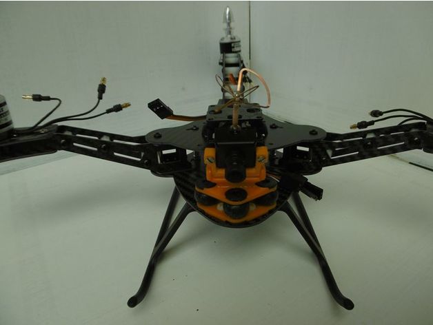 kamera desteği ef01 dört vb hj anti-titreşim r c araçlar monte edin quadcopter 3D print model - Mito3D