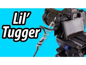 lil' tugger gadgets 7inch hdmi lcd cable cables clip guide holder management strain relief electric wall sockets plate monitor mount jerk jerker mains socket stress tug usb 3d print model - Mito3D