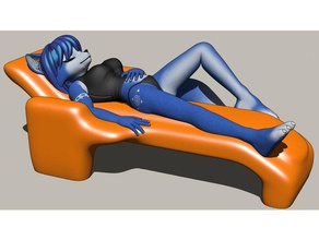lounging krystal le creature 3d print model - Mito3D