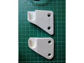 ikea wardrobe hanging bar bracket replacement parts 3d print model - Mito3D