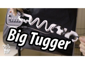 big tugger gadgets 7inch hdmi lcd cable cables clip guide holder management saver strain relief electric wall sockets monitor mount jerk jerker mains socket stress tug usb 3d print model - Mito3D