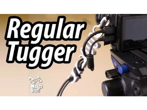 regular tugger gadgets 7inch hdmi lcd cable cables clip guide holder management strain relief electric wall sockets plate monitor mount jerk jerker mains socket stress tug usb 3d print model - Mito3D