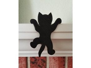 hanging kitten art cat wslab 3d print model - Mito3D