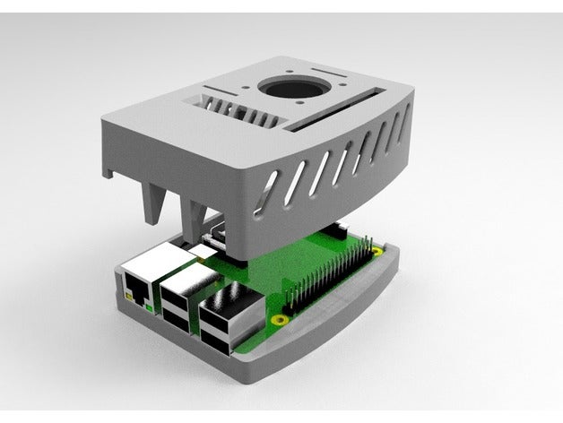 raspberry pi-3-fan-Falle hobby pi pi-3 pi-Fall 3D print model - Mito3D