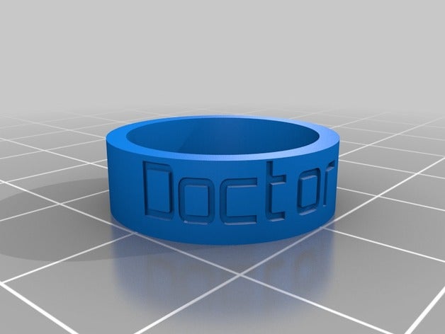 doutor de anel anéis personalizado 3D print model - Mito3D