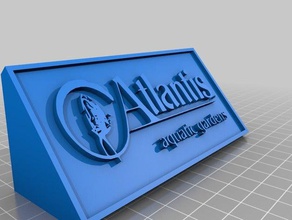 atlantis manifesto segni e loghi 3d print model - Mito3D