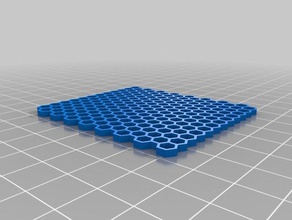honeycomb 6mm dia 3d printing filler plate 3d print model - Mito3D