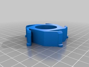 my customized spool hub adapter 52mm 25mm rod 3d printer parts 3d print model - Mito3D