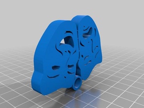 teatro de máscaras A impressão 3d chave chaveiro máscara o 3d print model - Mito3D