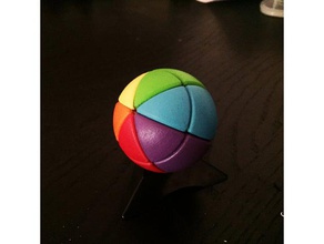 apprenticeball puzzles ball cheese fidget toy mechanical puzzle rubiks cube rubik sphere twisty 3d print model - Mito3D
