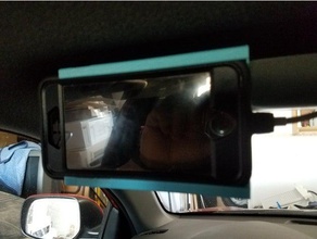 car holder iphone7 otter box visor hobby 3d print model - Mito3D