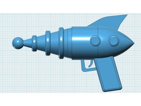 leela's laser gun blaster futurama props leela turanga scifi 3d print model - Mito3D