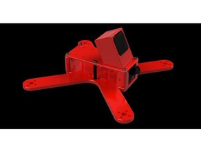 mini quad 250 dimensioni gopro sessione di caso r c i veicoli mount montaggio racing drone 3d print model - Mito3D