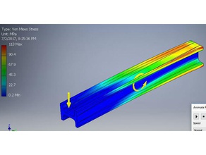 i-beam de engenharia civil construção 3d print model - Mito3D