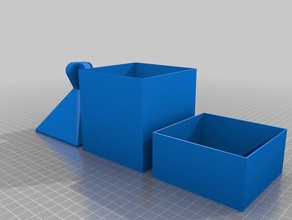 my customized box without secret compartment containers 3d print model - Mito3D