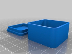 arredondado caixa de 40x40x20 recipientes personalizado 3d print model - Mito3D